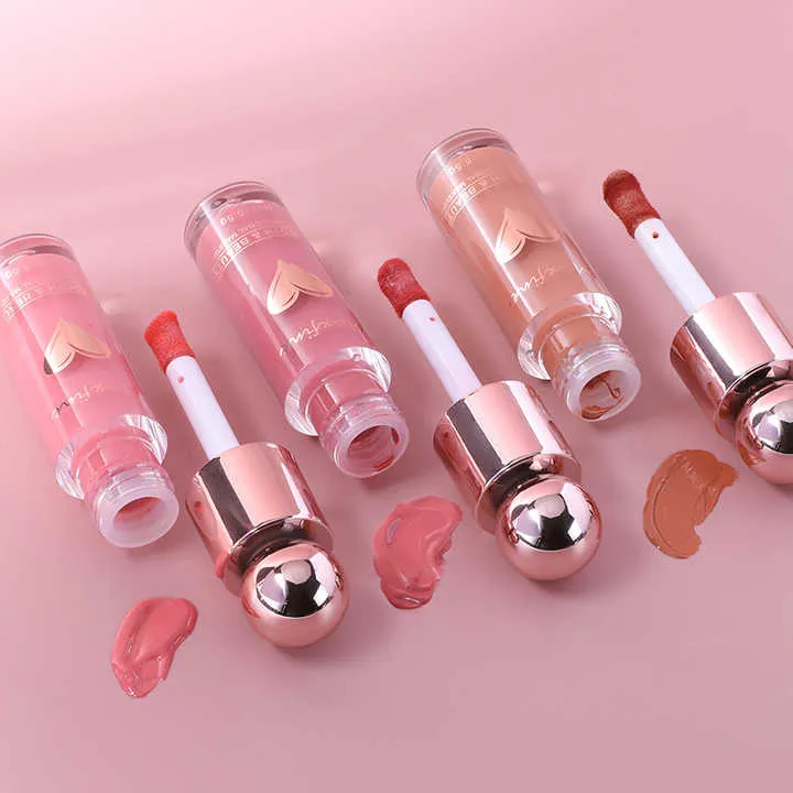 أحمر خدود سائل صغير للوجهEye Cheek Blush Velvet Red