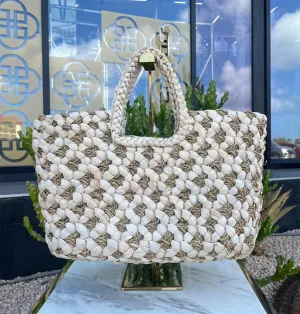 Beige and Creme Natural Bag