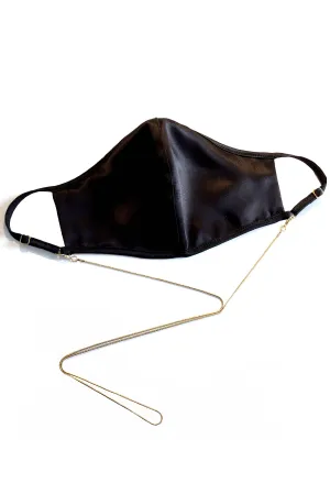 Black Silk Face Covering