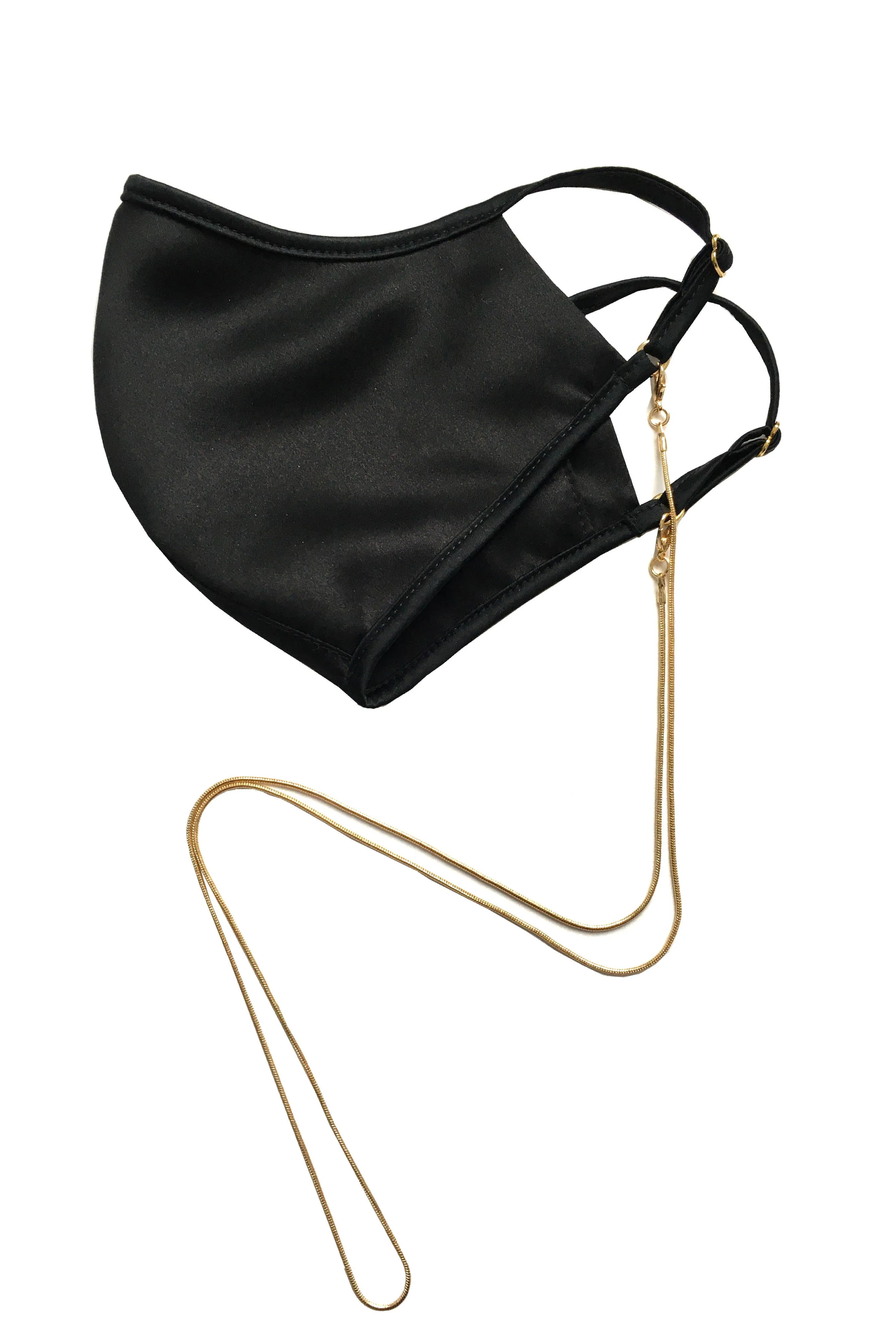 Black Silk Face Covering