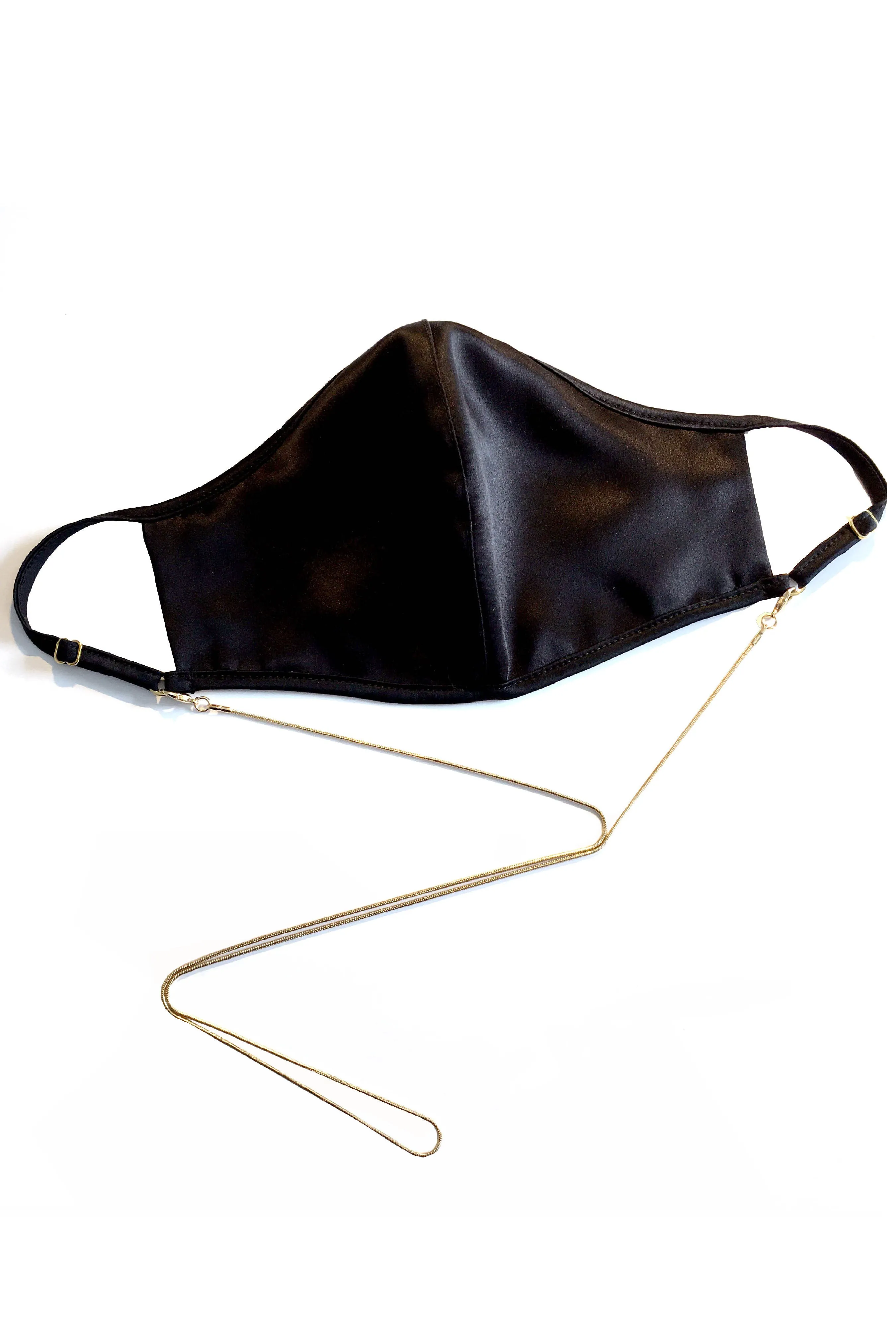 Black Silk Face Covering