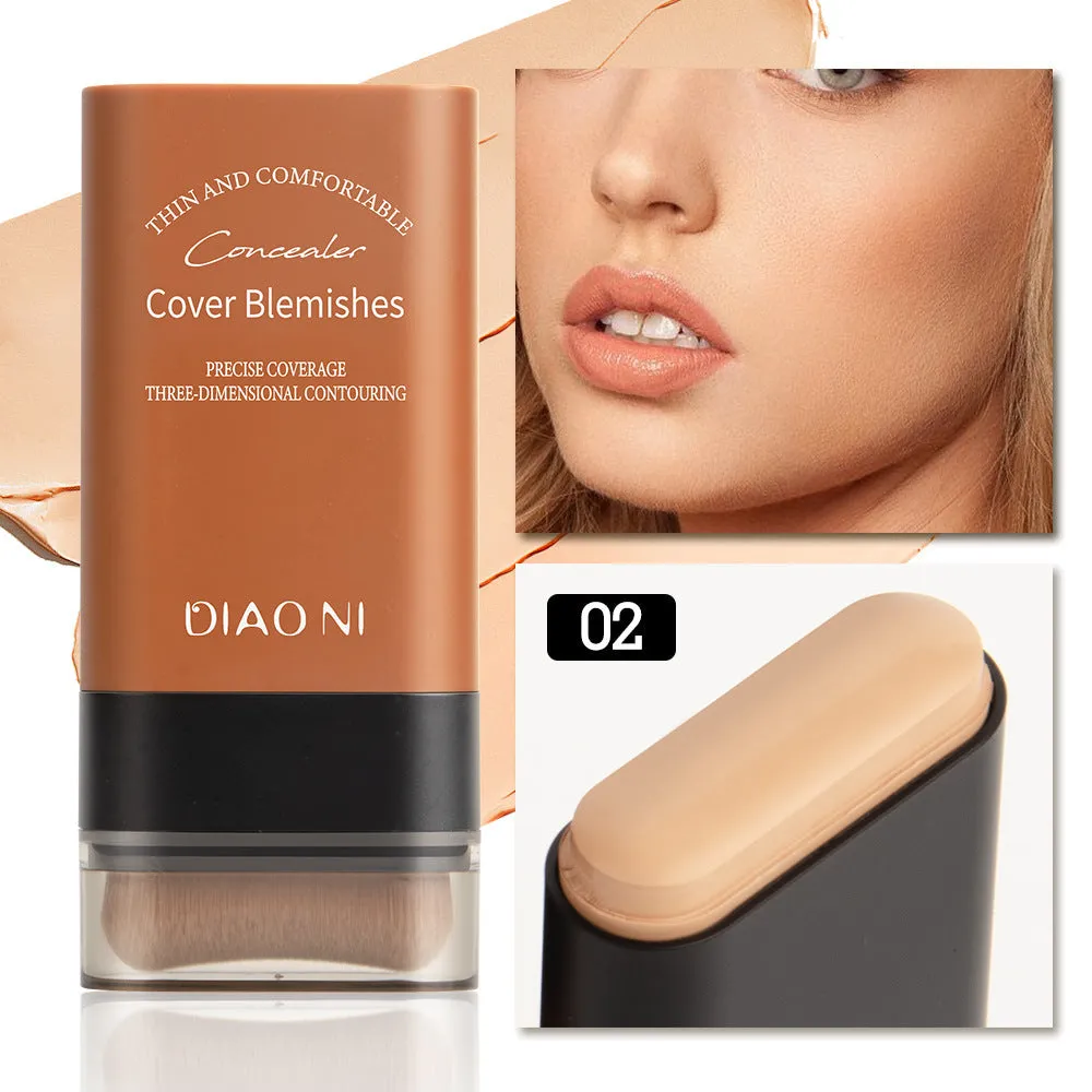Buy 1 Get 1 Free Velvet Matte Foundation Stick with Fine Brush