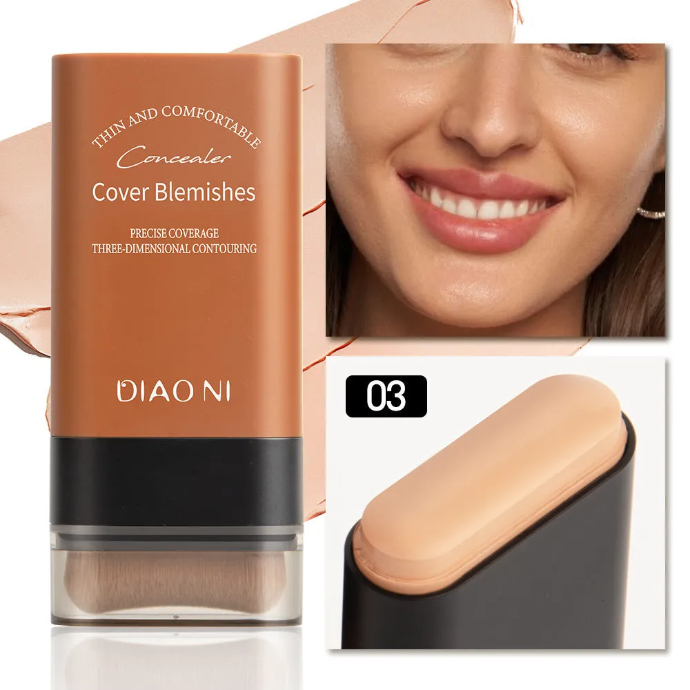 Buy 1 Get 1 Free Velvet Matte Foundation Stick with Fine Brush