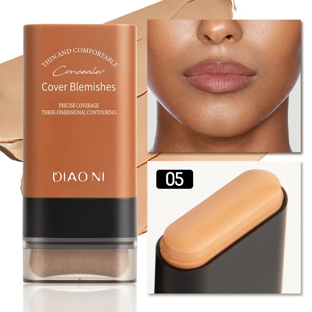 Buy 1 Get 1 Free Velvet Matte Foundation Stick with Fine Brush