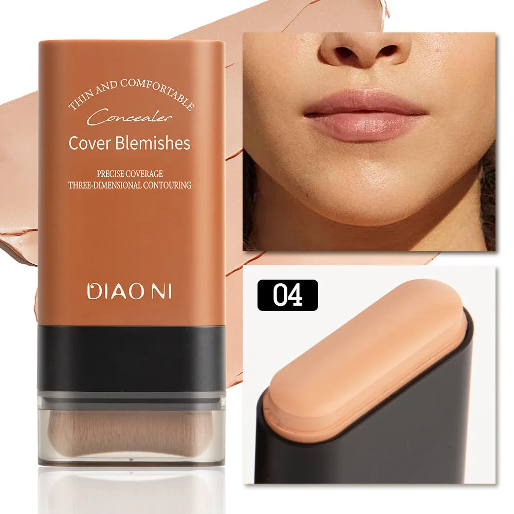 Buy 1 Get 1 Free Velvet Matte Foundation Stick with Fine Brush
