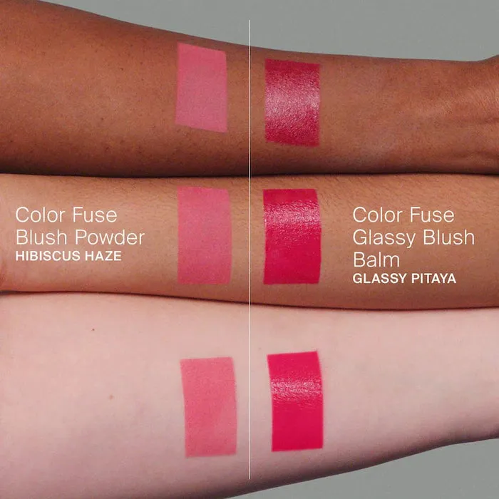 Color Fuse Glassy Blush Balm Stick   Powder Blush Set