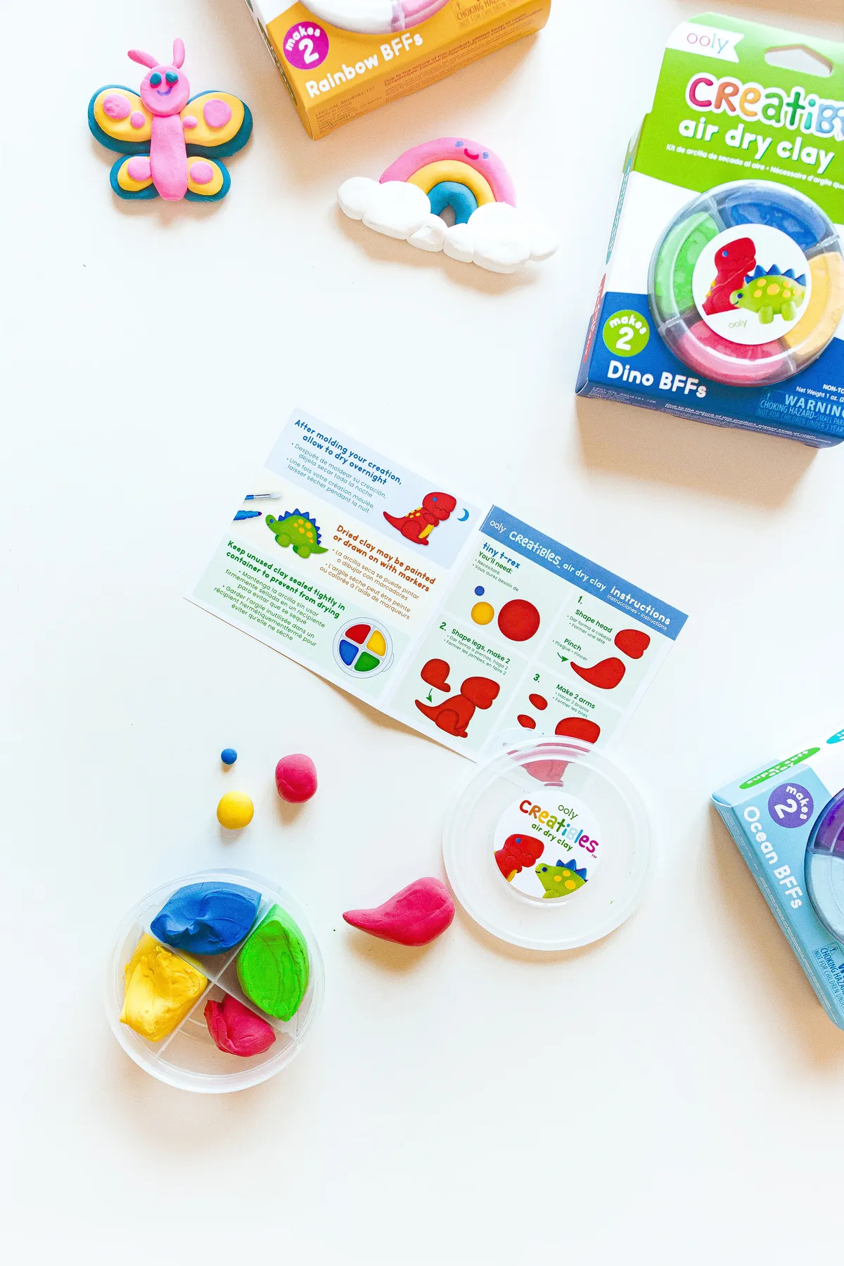 Creatibles DIY Air-Dry Clay Kit - Dino by OOLY