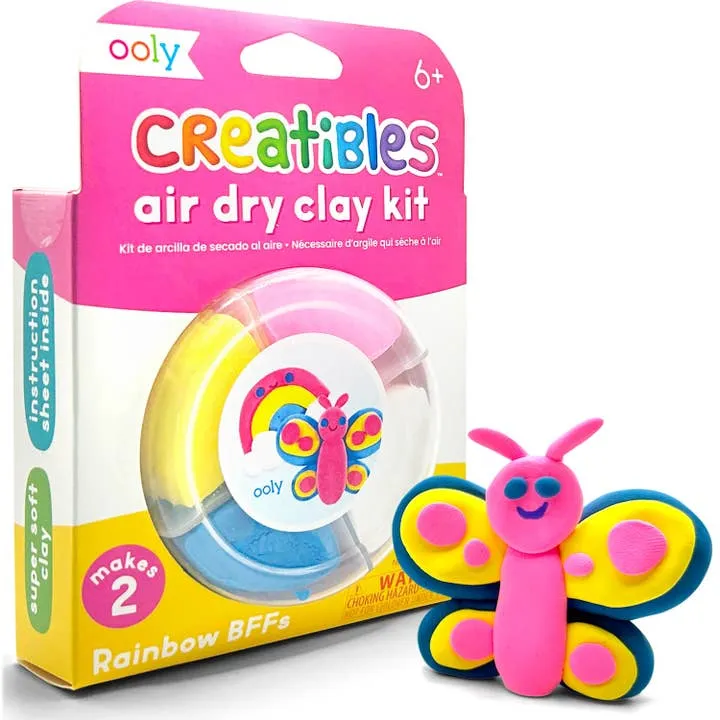 Creatibles Mini Air Dry Clay Kit - Rainbow BFFs by OOLY
