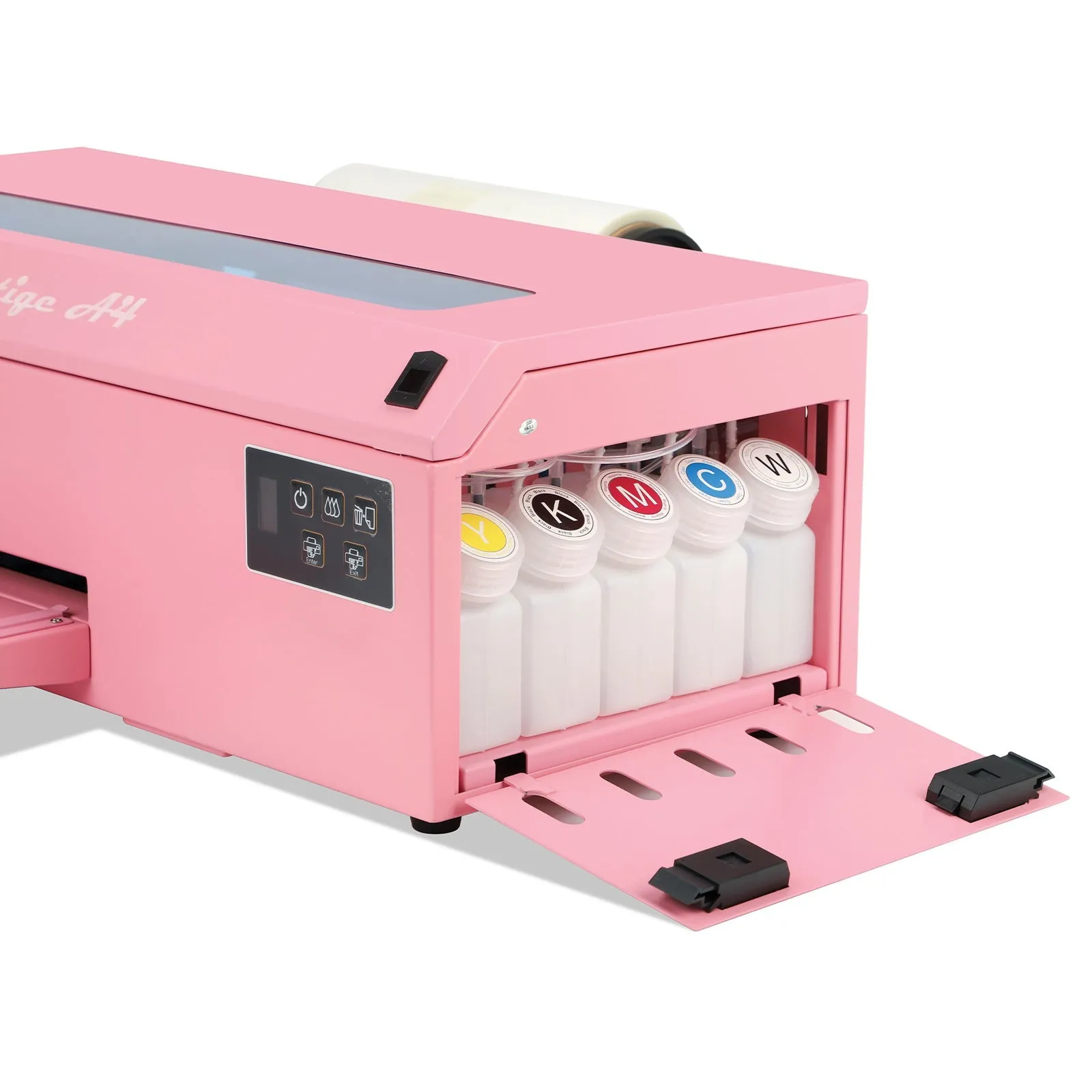 DTF Station 8" Prestige A4 DTF Printer with Ink, Film, and Supplies - Pink