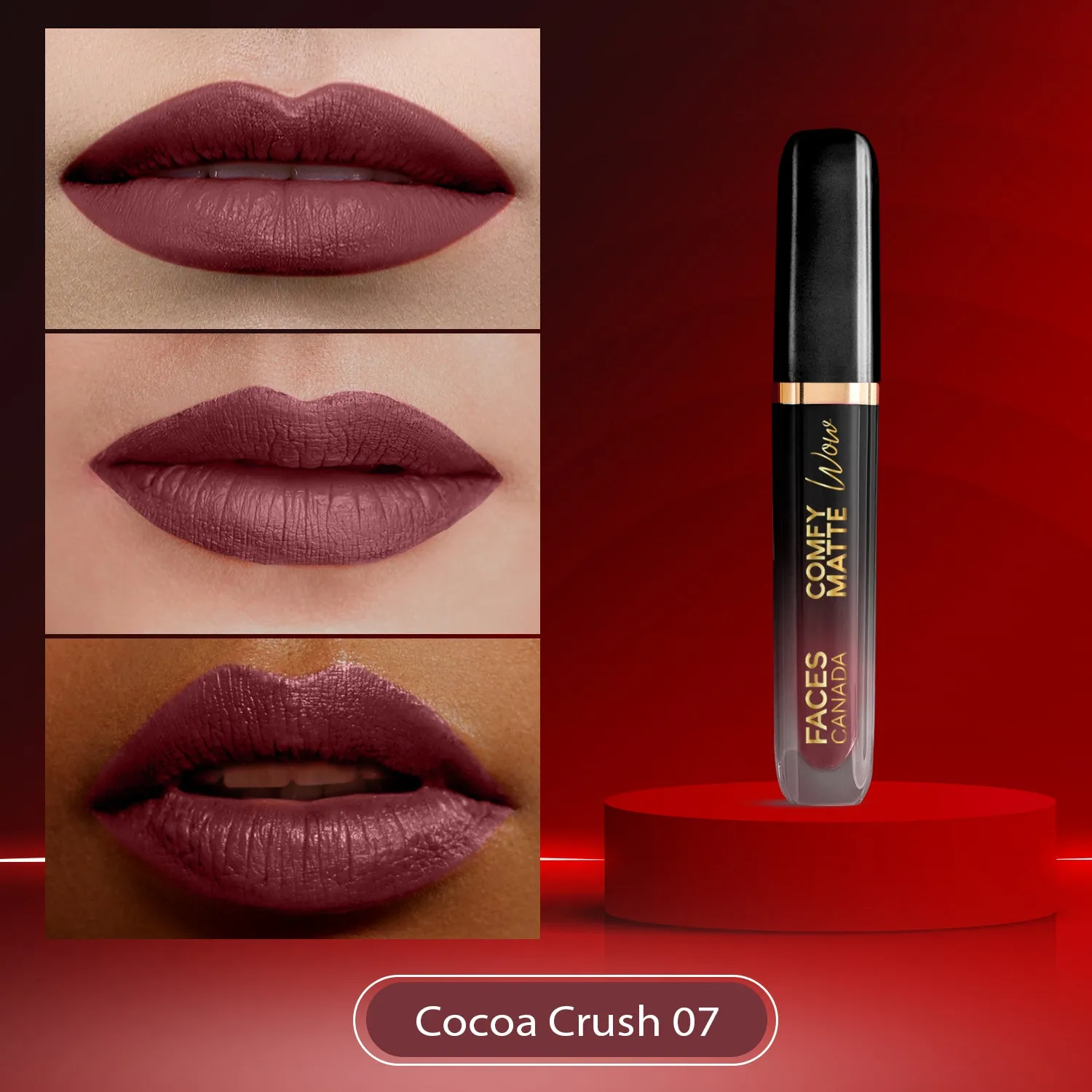 FC Comfy Matte Wow Liquid Lipstick Cocoa Crush 07 3.8ml