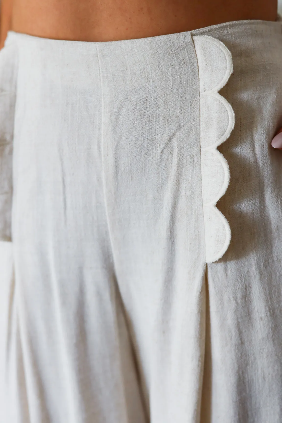 Francesca Scallop Set-Cream