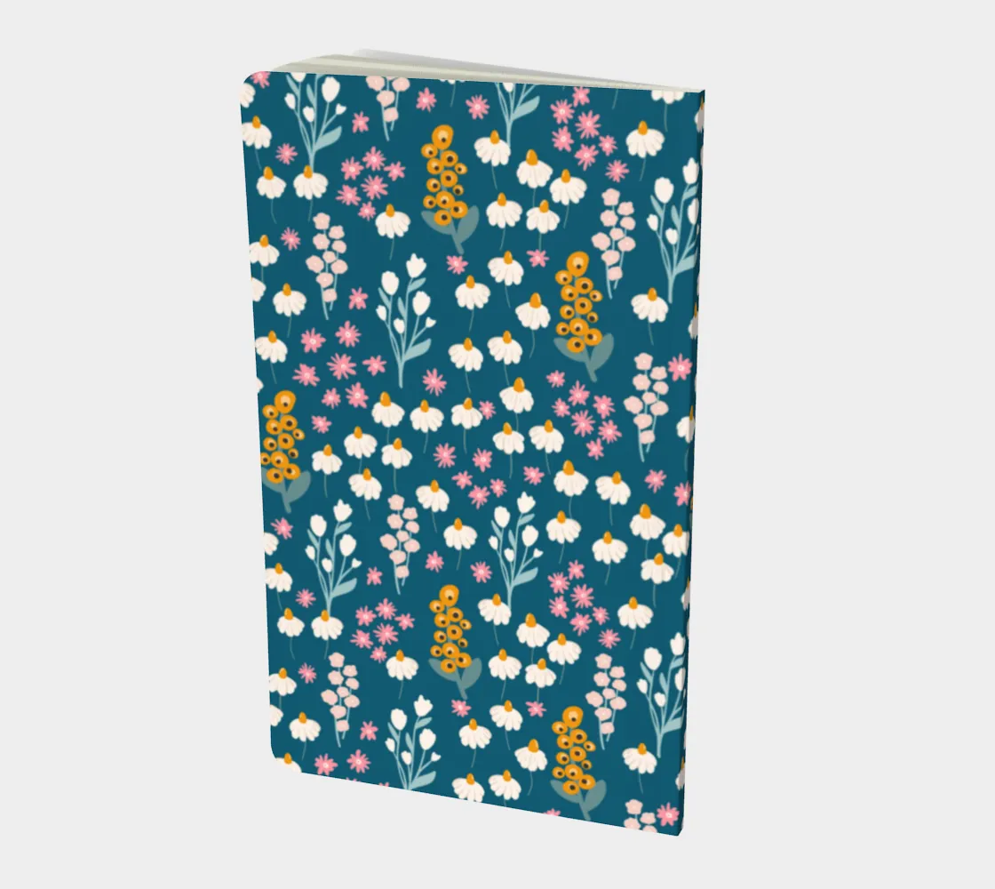 Gratitude Journal | Blue Floral | 30 Prompts