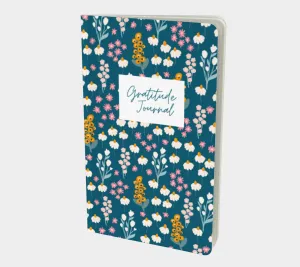 Gratitude Journal | Blue Floral | 30 Prompts