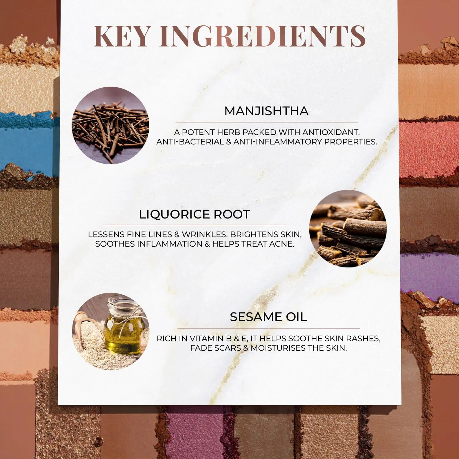 Just Herbs Eyeshadow Palette 9 in 1 Long Lasting Blendable Eye Makeup Palette (Moonlight - Night Palette)