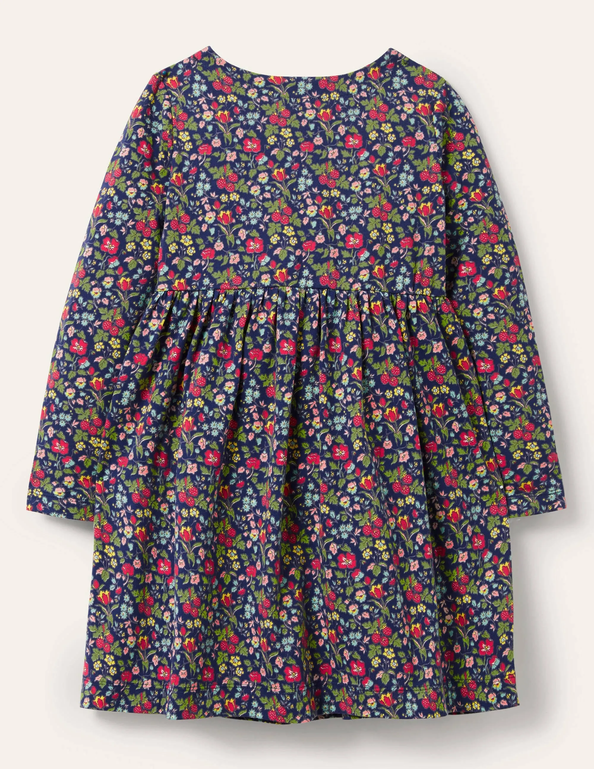 Long Sleeve Fun Jersey Dress-Starboard Autumn Berry Floral