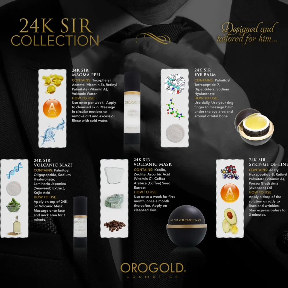 Orogold Exclusive Sir 24K Volcanic Mask 70g